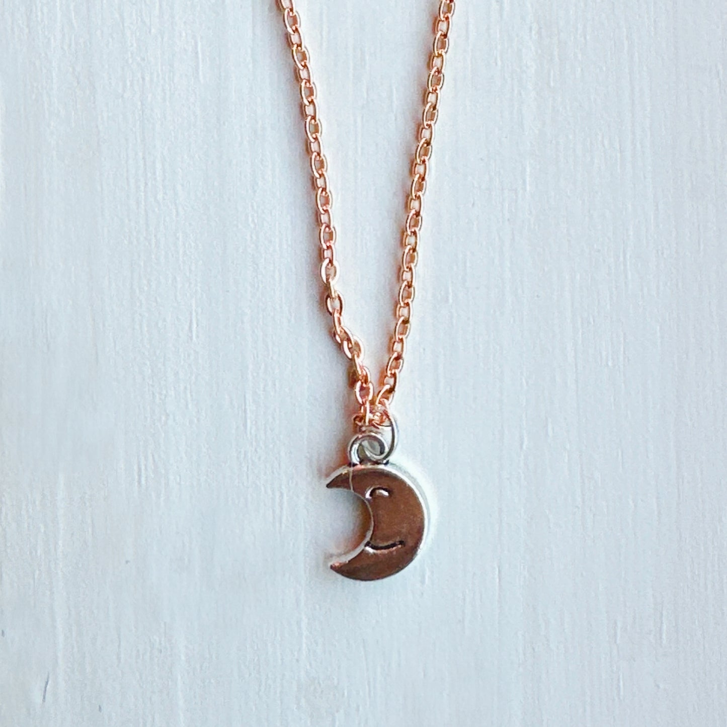 Bliss Crescent Moon Pendant Necklace
