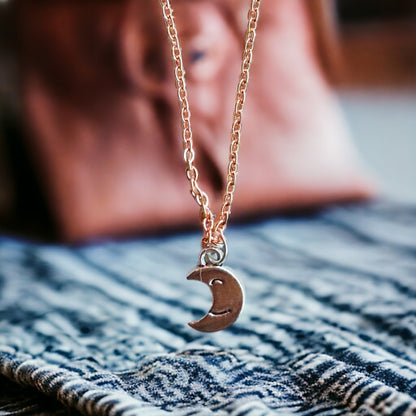 Bliss Crescent Moon Pendant Necklace