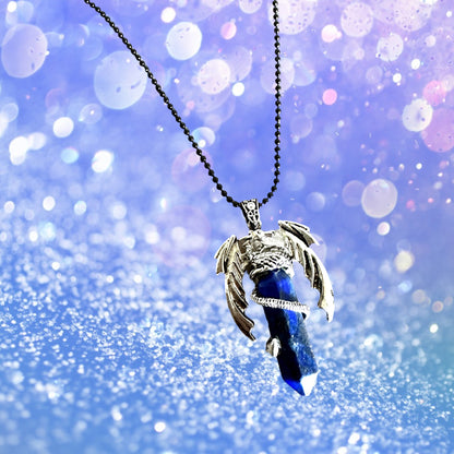 Dragon Lapis Lazuli Pendant Necklace