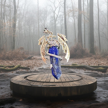 Dragon Lapis Lazuli Pendant Necklace