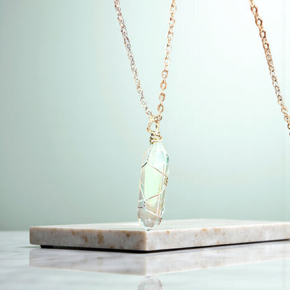 Hexagonal Opalite Rose Gold