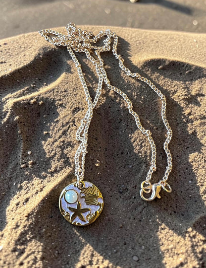 Starfish Shell Charm Necklace - Starry Shore