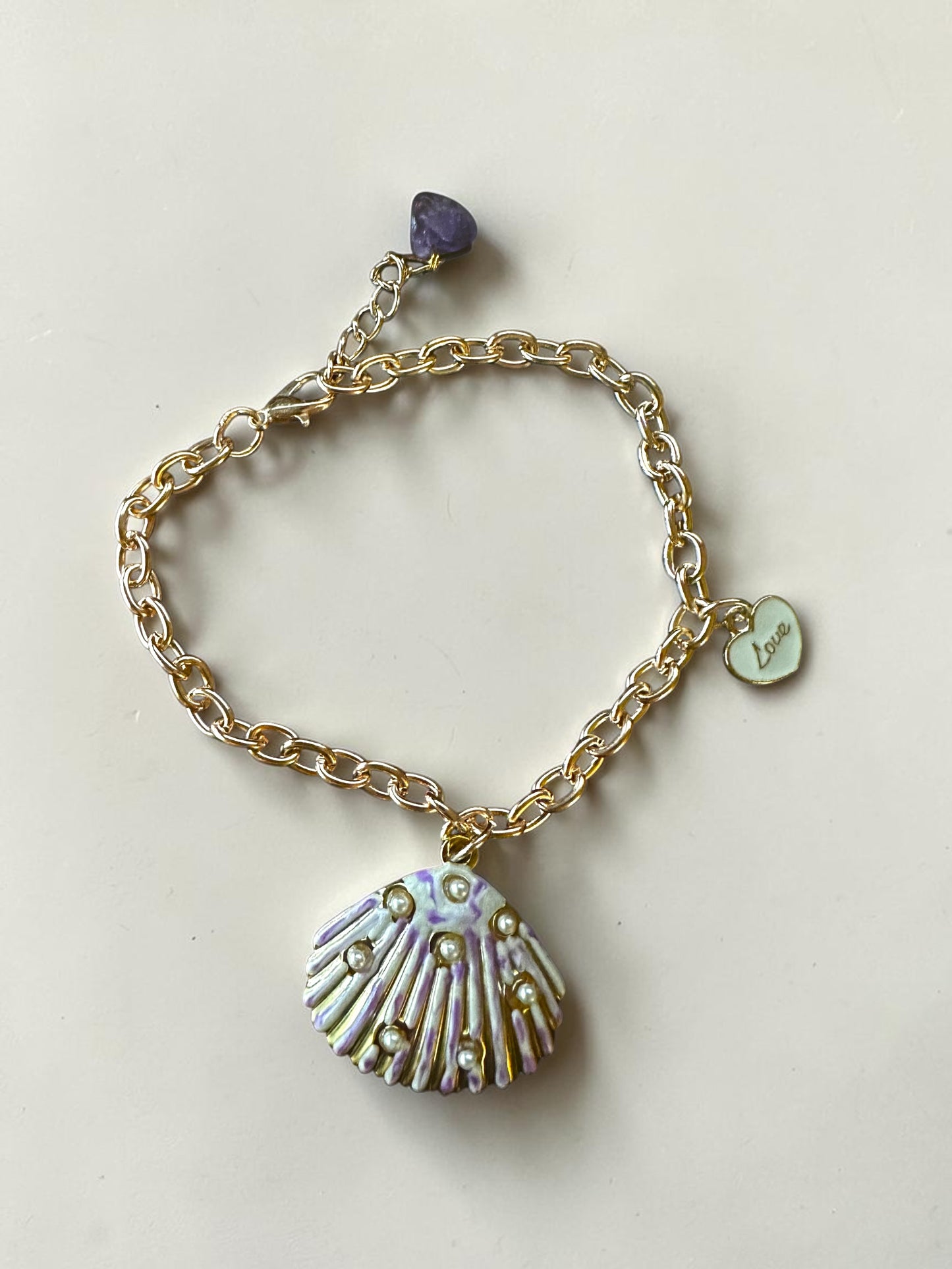 Shell Charm Bracelet - Pearl Tide