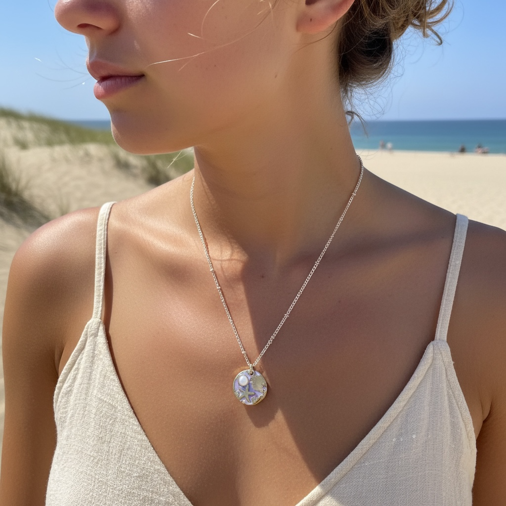 Starfish Shell Charm Necklace - Starry Shore
