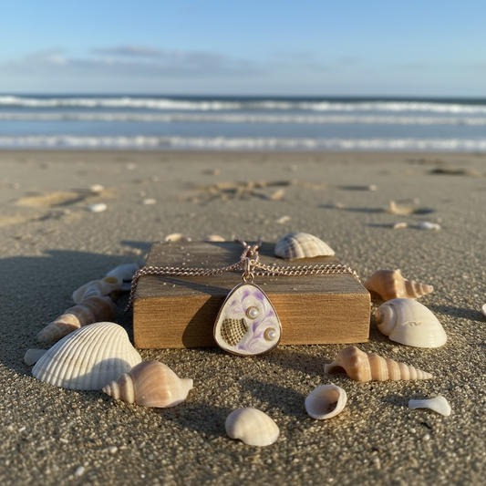 Shell Charm Necklace - Violet Shore