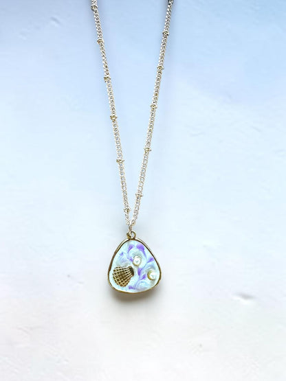 Shell Charm Necklace - Violet Shore