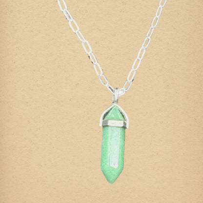 Green Aventurine Hexa Necklace