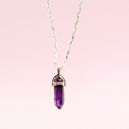 Amethyst Hexa Necklace