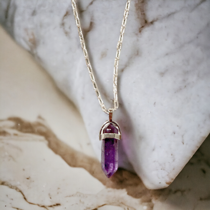 Amethyst Hexa Necklace