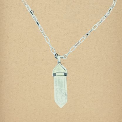 Clear Quartz Hexa Necklace