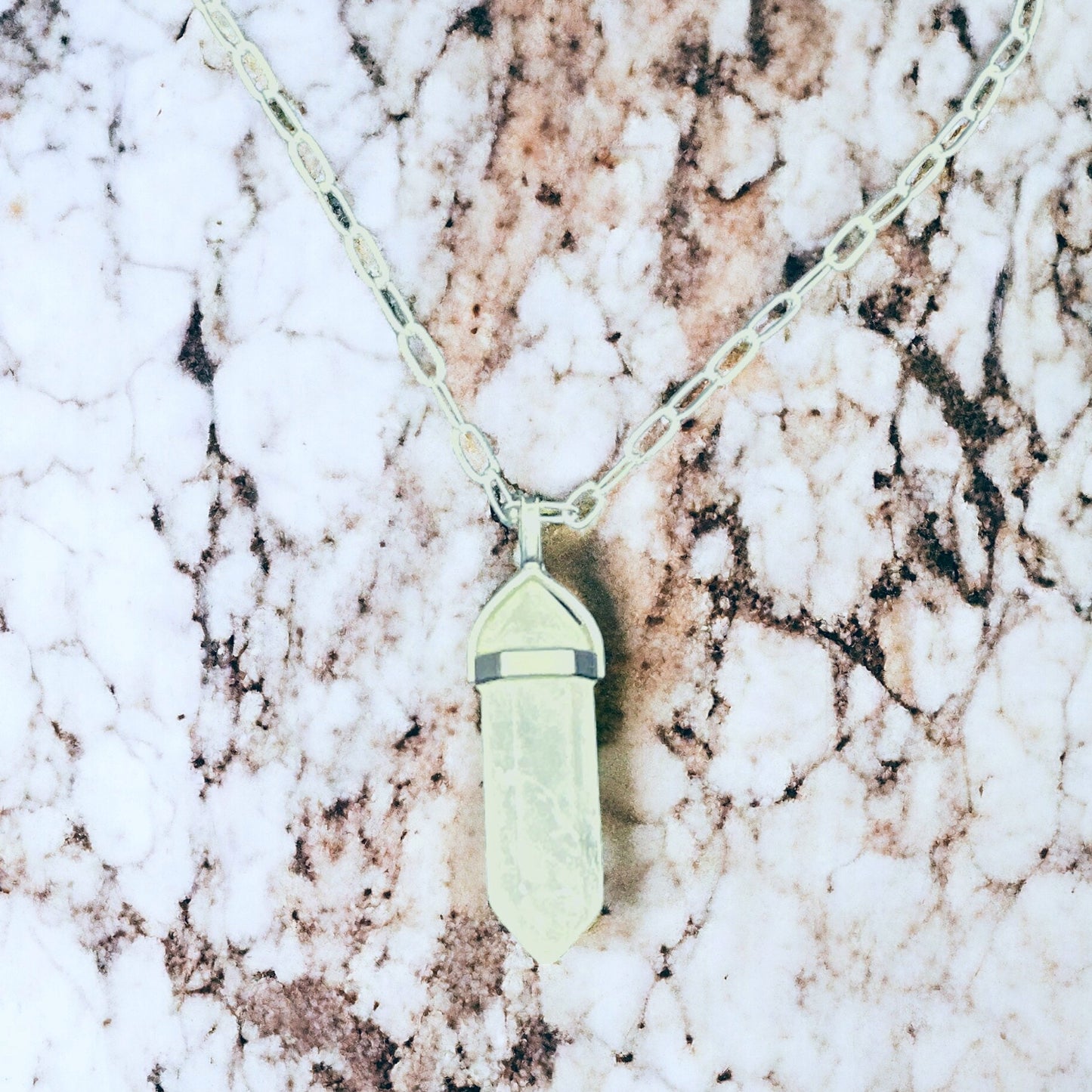 Clear Quartz Hexa Necklace